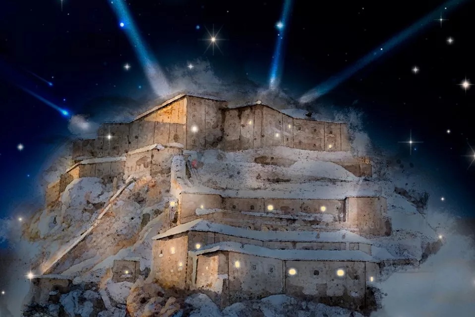 Lumières de Noël au Fort de Bard